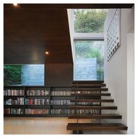 Prix abordables, installation facile, escaliers flottants à faible coût, marches d'escalier préfabriquées en bois