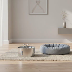Paiwang Distributeur d'eau pour animaux de compagnie en acier inoxydable 7L, grande capacité, avec fenêtre de visualisation, <span class=keywords><strong>à</strong></span> circulation automatique, <span class=keywords><strong>facile</strong></span> <span class=keywords><strong>à</strong></span> utiliser - Product Image 4