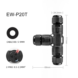 3 דרך 3 pin עמיד למים לנתק אוטומטי חוט מתגלגל ip68 עמיד למים מחברים - Product Image 3