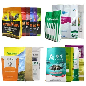 Empty Feed Bag Factory Wholesale OEM 20 Kg 25 Kg Large Custom Animal/Aquatic/Poultry Feed Packaging Plastic PP Woven Bag For Pig