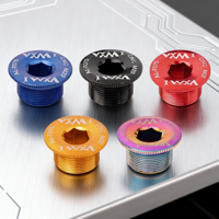 Cubierta de Bielas VXM Ligera de Aleación de Aluminio Anodizado de 170 mm M18 M19 M20, Varios Colores Disponibles, Bielas Huecas de Seguridad para Bicicleta de Montaña