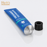 Tube en aluminium pliable écologique vide de diamètre personnalisé 5 ml-160 ml pour emballage de dentifrice avec presse-tube