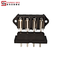 Connecteur isolé STARWAY moulé par injection personnalisé avec bornes conductrices pour la transmission d'énergie des appareils – Approvisionnement direct usine