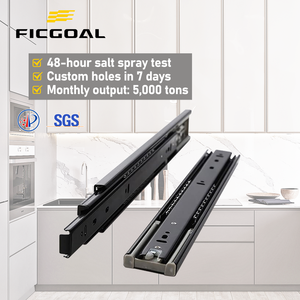 FICGOAL Customizable 45mm 3-Fold Soft Close Telescopic Drawer Channels for Kitchen Outdoor Bedroom <strong>Dining</strong> <strong>Tables</strong> Furniture Use - Product Image 1