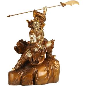 Figura de bronce de Guan Yu de Copper World, estatua del Dios de la Guerra fundida a mano, regalo de decoración para el hogar - Product Image 4