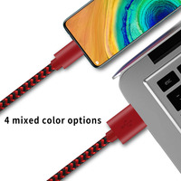 Offre Spéciale personnalisé nylon tressé chargeur de téléphone portable câble de données charge rapide micro usb c câble de charge