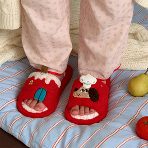 Nuove Pantofole Personalizzabili a Forma di Cagnolino <span class=keywords><strong>Cuoco</strong></span>, Calde e Morbide, Antiscivolo per Interni ed Esterni - Product Image 4