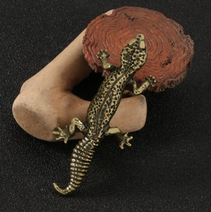 Adornos <span class=keywords><strong>de</strong></span> Latón con Forma <span class=keywords><strong>de</strong></span> Lagarto, Estatua <span class=keywords><strong>de</strong></span> Gecko con Manchas, Colección <span class=keywords><strong>de</strong></span> Artesanías - Product Image 2