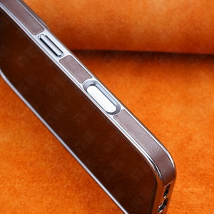Funda Magnética de Cuero PU con Logotipo Hueco para iPhone 17 16 15 14 13 12 Pro Max 17Air, Marco Plateado, Antigolpes, ¡Venta Caliente! - Product Image 3