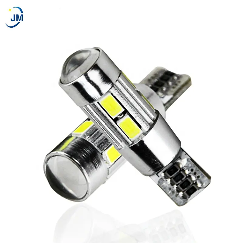 ยานยนต์ที่มีคุณภาพสูง3030 SMD Canbus 12โวลต์ T10นำหลอดไฟภายในรถสีขาวสีแดงสีเหลืองอำพันนำเปิดไฟหลอดไฟ