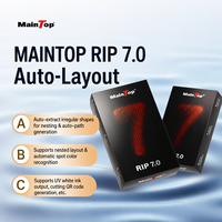 Software Original Maintop RIP 7.0 para Impresora UV DTF, con Función de Anidamiento Automático, Corte de Contornos de Formas Irregulares y Código QR