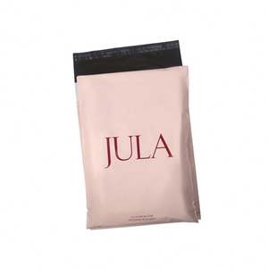 Wholesale High Quality Waterproof <b>Mailer</b> Bag Custom Logo Print Biodegradable Pink Delivery <b>Shipping</b> Bag for Gift Packaging - Product Image 2