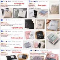 Sacs en plastique givrés personnalisés OEM avec votre logo, recyclables, pour vêtements, emballage et expédition, avec fermeture éclair