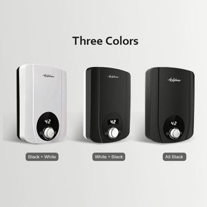 เครื่องทำน้ำร้อนไฟฟ้าอัจฉริยะไม่มีถังพลังงานต่ำติดผนังขนาดเล็กสำหรับใช้ในครัวเรือนอาบน้ำพลาสติกแบบอังกฤษ - Product Image 6