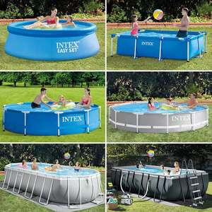 <span class=keywords><strong>INTEX</strong></span> 28200 305*76cm rond bleu famille amusant été <span class=keywords><strong>piscine</strong></span> d'eau enfants adultes hors sol acier métal cadre <span class=keywords><strong>piscine</strong></span> - Product Image 5
