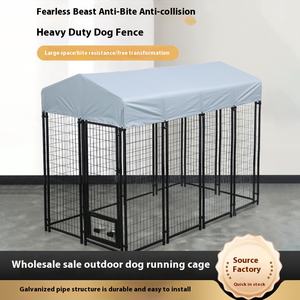 Yüksek kaliteli büyük kapalı köpek kulübesi sandık mobilya katı desen düğme kapatma ile depolama seçeneği ile doğrudan fabrika satış - Product Image 3