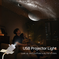 Projecteur Galaxie Portable USB LED en Forme de Satellite Créatif pour Voiture, Éclairage Romantique pour Plafond de Voiture, Décoration Intérieure et de Bureau