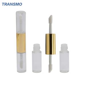 Precio de fábrica: Tubos de brillo labial de doble cabezal únicos, con logotipo personalizable, envases de plástico para máscara y delineador de ojos, y lápiz labial líquido único. - Product Image 1