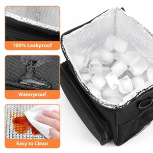 <span class=keywords><strong>Sac</strong></span> Repas <span class=keywords><strong>Isotherme</strong></span> Anti-Fuite, <span class=keywords><strong>Sac</strong></span> Glacière Souple avec Bandoulière Réglable pour Bureau, Pique-nique et Plage - Product Image 6