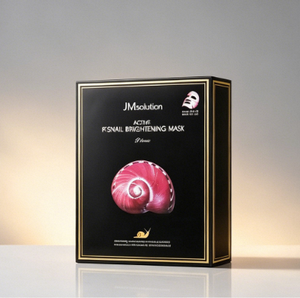 Masque visage éclaircissant JMsolution Active Snail, masque en feuille avec mucine d'escargot pour tous types de peaux, soin coréen blanchissant. - Product Image 1
