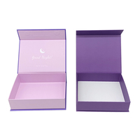 Boîte-cadeau pliable magnétique de luxe conçue sur mesure Emballage en carton estampé à chaud Boîte-cadeau cosmétique avec revêtement UV