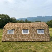 Carpa de Trabajo de Emergencia Inflable de Doble Capa de PVC Oxford con Camuflaje, Resistente al Agua y al Viento (Más de 3000 mm), de Instalación Rápida