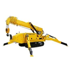 China Small 12ton Folding Construction Spider Rubber Crawler Cantilever Electric Hydraulic Telescopic Boom Diesel