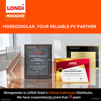 Modul Surya Bifacial BIPV LONGi Hi-ROOF E 645W 650W 655W untuk Atap Logam Industri, Pemasangan Tanpa Rel, Tersedia di Stok, FOB Shanghai