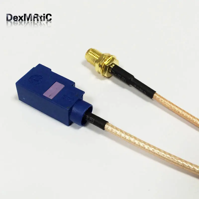 GPS antenna extension cable adapter RP SMA female with male pin to Fakra C female jack RF cable RG316 15cm 6inch wholesale NEW