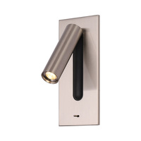 Lampe de chevet moderne et légère, lampe murale LED intégrée, rotative, petite lampe de chevet pour chambre d'hôtel, lampe de nuit, lampe spot