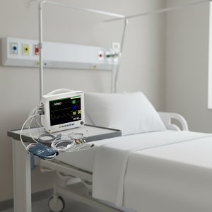 Monitor Tanda Vital Pasien ICU Rumah Sakit Multi Parameter Genggam yang Dapat Dipasang di Dinding, Monitor Pasien Jantung Portabel - Product Image 1