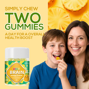 Biyode OEM kustom anak-anak kesehatan Herbal dukungan anak-anak kesehatan otak Omega 369 DHA 60pcs Gummies - Product Image 3
