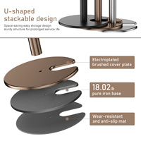 Nouveau Poteau de Séparation VIP Robuste en Acier Inoxydable Doré 2026 avec Corde en Velours/Nylon pour Tapis Rouge, Idéal pour Hôtels et Événements