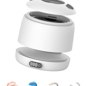 Nettoyeur ultrasonique dentaire haute fréquence de type split avec lumière UV pour appareils dentaires et gouttières - Product Image 1