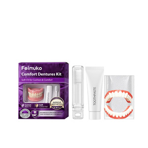Kit <span class=keywords><strong>de</strong></span> modification <span class=keywords><strong>de</strong></span> prothèse dentaire Feimuko : s'adapte au contour des gencives, confortable à porter, kit <span class=keywords><strong>de</strong></span> soins dentaires portable - Product Image 1