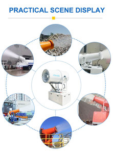 Canon <span class=keywords><strong>à</strong></span> brouillard haute puissance pour la suppression de la poussière sur les chantiers de construction et dans les mines, et système de pulvérisation d'eau pour le contrôle de la pollution atmosphérique - Product Image 4