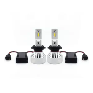 Lampu Depan Led H4 Motor Mobil, Lampu Depan Led H7 Kit10000lm Tunggal dengan Driver