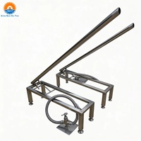 Mesin Pembersih Usus Babi Stainless Steel Efisiensi Tinggi, Dioperasikan dengan Kaki, untuk Rumah Pemotongan Hewan