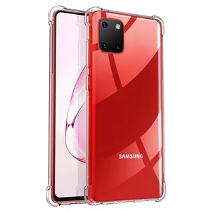 Shockproof TPU Back Cover for Samsung Galaxy Note 10 Lite Slim Fit Mobile Phone Case for Samsung A81