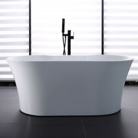 Baignoire autoportante portable avec drain, baignoire traditionnelle de haute qualité pour usage hôtelier, certifiée CUPC, directement du fabricant