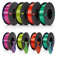 Filament d'imprimante 3D PLA PETG mixte, prix usine, 1,75 mm, 1 kg, stabilité dimensionnelle, consommable d'impression 3D FDM, couleur personnalisée