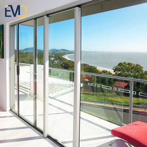 Porte coulissante insonorisée en verre trempé en aluminium sur mesure de haute qualité pour maison - Product Image 6