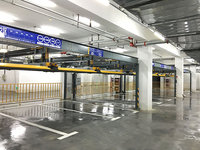 Vente chaude 4 poteaux ascenseur de stationnement en acier abri de voiture vertical à trois niveaux pour 3 voitures mode d'entraînement de moteur pour parking de voiture