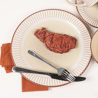 Ensemble de vaisselle en grès européen de forme classique glaçure réactive 16 pièces ensemble d'assiettes et de bols en céramique plats et assiettes de Restaurant