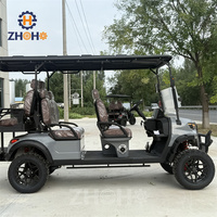 Voiturette de golf de luxe 6 places homologuée pour la route, pour enfants, utilisable en extérieur, dans les campings communautaires et sur les terrains de golf, avec batterie au lithium certifiée CE