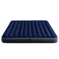 INTEX Luft matratze Blue Flock ing Air Bed 10IN King Dura-Beam Classic Flaumige Luft matratze