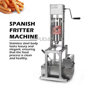 Snack Equipment Churro Filler Maker Fabricante Venta al por mayor 5L Manual Español Churros que hace la máquina Precio - Product Image 4