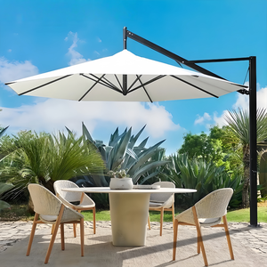 Сверхмощный ветрозащитный круглый консольный алюминиевый зонт для патио, поставщик, Большие Садовые зонтики, наружные зонтики для патио - Product Image 2