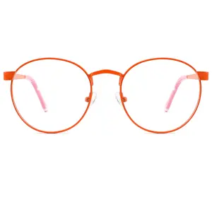 yuvarlak şekil gözlük Suppliers-Çocuklar optik gözlük çerçeveleri renkli Metal çocuk gözlük yuvarlak şekil gözlük
