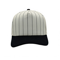 Gorra Trucker de 5 Paneles a Rayas de Alta Calidad al por Mayor, Gorra de Béisbol Estilo Vintage OTTO con Logotipo Personalizado